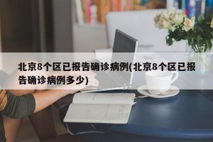 北京8个区已报告确诊病例(北京8个区已报告确诊病例多少)
