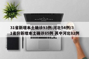 31省新增本土确诊93例:河北54例/31省份新增本土确诊85例 其中河北82例